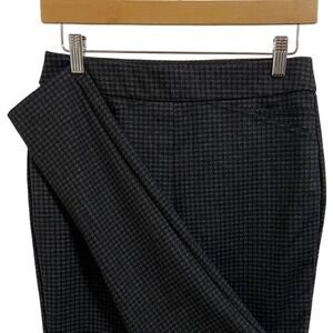 Calvin Klein Houndstooth Black Gray Pants Quiet Luxury Career Dark Academia‎ 2